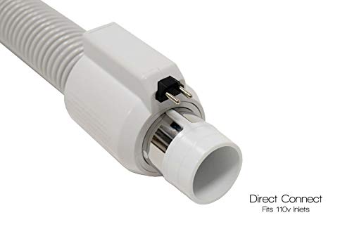 35' "Comet Central Vacuum Attachment Kit with Hose, Power Head & Tools - Works with All Brands of Central Vacuum Units