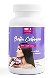 Bella All Natural Collagen Colageno, Hair, Skin and Nails, 60caps