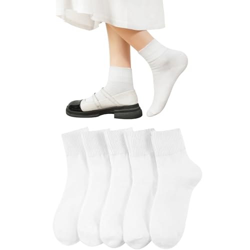靴下 レディース 白 可愛い 綿 クルーソックス 通気吸汗 女性くつした 蒸れない 保温くつ下 カジュアル おしゃれ 室