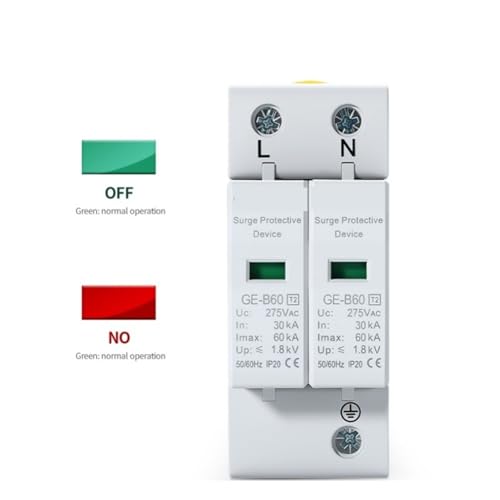 Protector contra sobretensiones 2P contra apagones e impactos eléctricos en casa 4