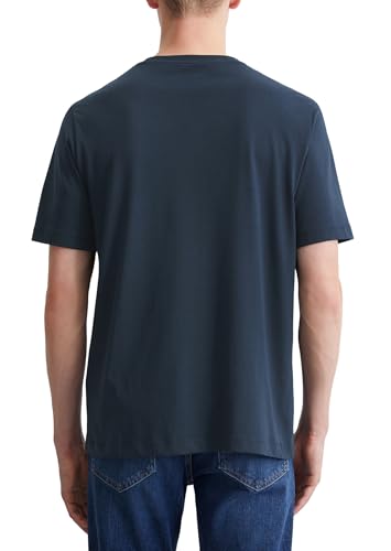 Marc OߴPolo Denim Herren T-Shirt aus Bio-Baumwolle Regular Fit, Blau (Navy Teal), XXL