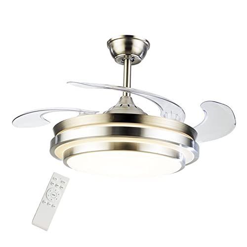 Ventilateur de plafond réversible à 3 vitesses avec éclairage led moderne - 2