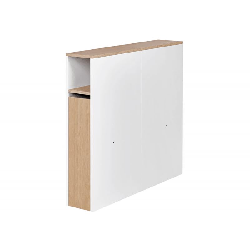 Alfred & Compagnie - Cabezal para cama (90 x 200 cm, con almacenamiento blanco), color blanco
