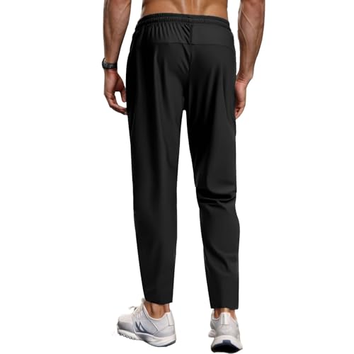 Hidkat Herren-Wanderhose, schnelltrocknend, leicht, Sweathose, Outdoor-Angelhose, wasserabweisend, mit Reißverschlusstaschen