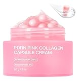 Jorceray PDRN Pink Collagen Capsule Cream – Salmon PDRN - Dual Texture Barrier Repair Moisturizer | Salmon DNA + 5% Niacinamide 2oz