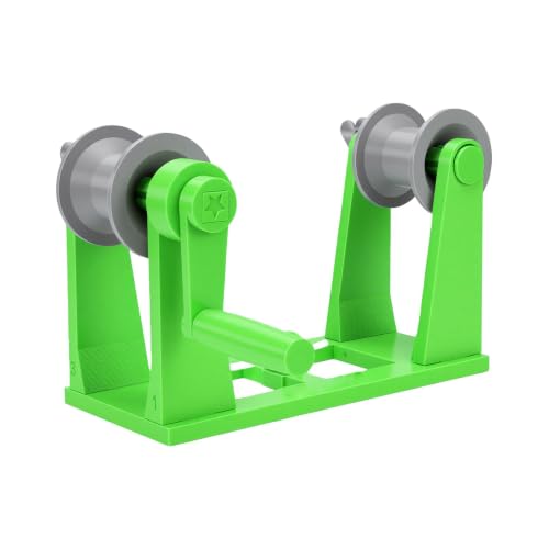 FTVOGUE 3D Filament Spool Winder, Hand Crank Respooler Dual Shaft
