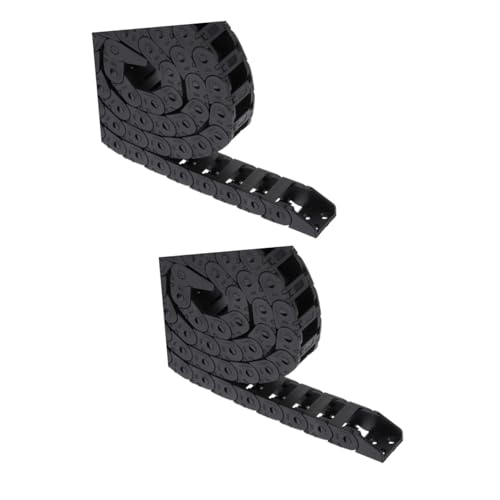 Healeved 2pcs Drag Chain Cable Wire Carrier Flexible Nylon Chain for Machine Tool Cable for Printer and Cnc Machine Use