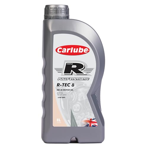 Carlube Triple R 0W-30 ACEA C2 PSA Fully Synthetic Engine Oil R-TEC 8 1L