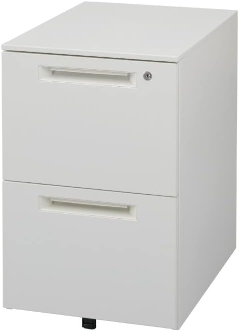 Iris Plaza SSD-WG2L Desk Wagon, Cabinet, Office Wagon, Side Wagon, Desk Cabinet, Under-Desk Storage, Underside Desk, Casters, Keyed, 2 Tiers, Width 15.6 x Depth 21.7 x Height 24.3 inches (395 x 550 x