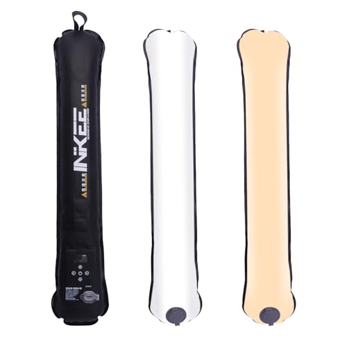 INKEE GC12 200 LED Video Light, 2700K 6500K Bi Color Estable LED Portable Light, Impermeable IP66 CRI 95+, Tubo de Luz Hinchable Compatible con Fotografía/Camping/Grabación de Vídeo/TikTok