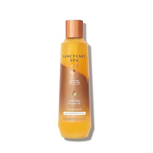 Sanctuary Spa Ultra Rich Shower Oil for Dry Skin No Mineral Oil Cruelty Free and Vegan Orange 250 ml