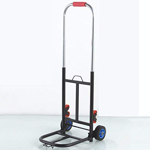 Carro Compra Plegables Escaleras Plegable de Acero Ruedas de Marcha Suave con Bandas de Rodadura Blandas y Carga Máxima 60 kg，Negro Carro Dela Compra para Mover Suministros y Hacer Compras