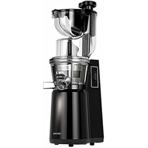 MPM MSO-16 Koudpersmixer voor groenten en fruit, lage snelheid 60 omw/min, slowjuicer, 2 netmaten, achteruitfunctie, 200 W