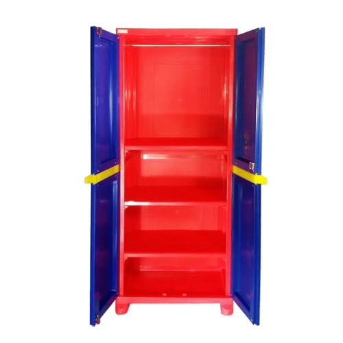 Image of Nilkamal Freedom Big 1 (FB1) Plastic Wardrobe for Storage|3-Year Warranty|Clothes Organizer|Shelves|Cupboard|Almirah for Home, Living Room, Bed Room|Adult & Kids|Pepsi Blue /Bright Red /Yellow