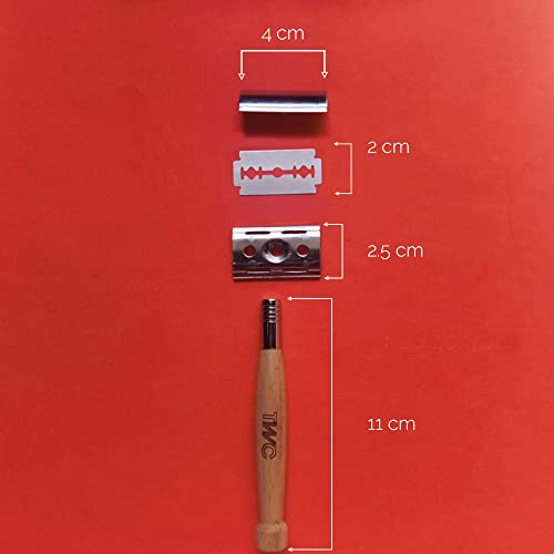 THE WOMAN'S COMPANY Bamboo Safety Razor For Men & Women With Bio-Degradable Bamboo Handle | Premium Eco Friendly Razor | Includes 10 Recyclable Blades | Plastic Free & Zero... - Image 2