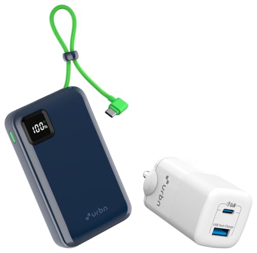 Image of URBN 20,000mAh Ultra Link Power Bank - Blue with 65w gan Charger