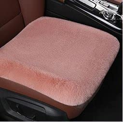 車用 シートカバーセット ファー 前座席用2枚+後部座席用1枚 ムートン ウール カーシートカバー 座布団 シートクッション 座席シートマット 車 シートクッション 座布団暖かい 短毛 前席 軽自動車 普通車 車アクセサリー フワフワ (ピンク)