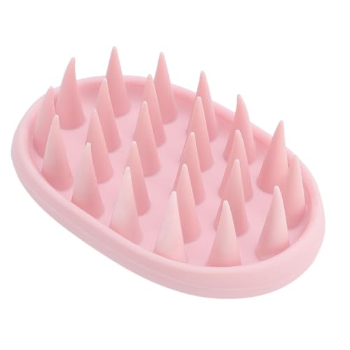 Brrnoo Brosse de Cuir Chevelu en Silicone, épurateur de Dents élastiques, Nettoyage des Cheveux, Brosse à Shampoing pour Utilisation Humide et Sèche