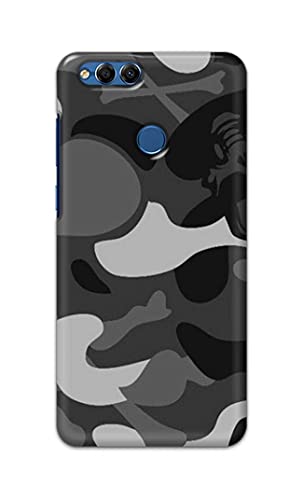 Image of Printed Hard Back Cover Case for Honor 7X | Huawei Mate SE Back Cover (Army Pattern) -702