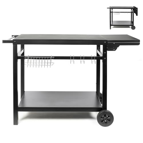 Bandeja extensible de 85 a 115 cm en soporte para plancha Livoo 2