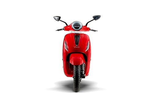 Image of Chetak 3001 by Bajaj Auto High Speed Electric Scooter with charger - Racing Red - Ex-Showroom