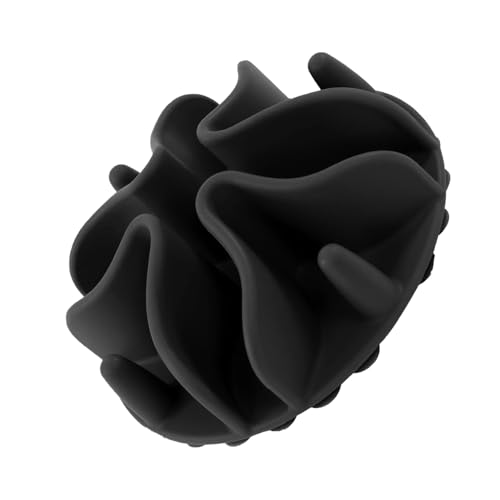 Ciotola per cani con inserto in silicone per mangiatoia lenta per cani, gatti, cuccioli, animali domestici, con ventose resistenti, per ciotole per cani (nero, S, 10 x 10 cm)