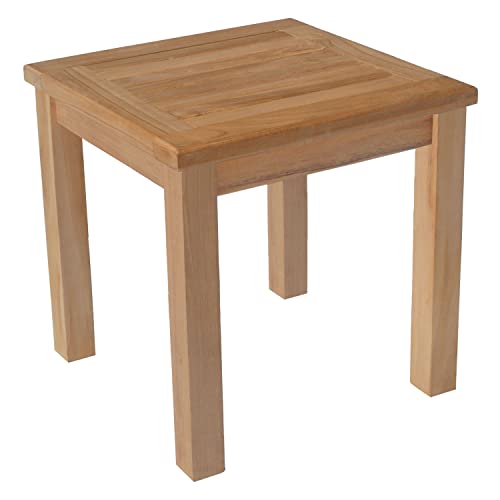 Happy Garden Table d'appoint carrée en Teck 45cm Java
