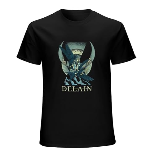 Photo de Delain Unisex T-Shirt Printed Tee Black Mens Top Shirt XL