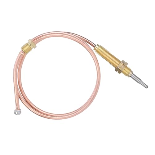 WPKD BLUEIY Kit Thermocouple à Gaz Universel,60cm M8x1 Thermocouples à Gaz de Chauffage,Métal Filetage,pour Chauffage,Brasero,Four,Chauffe-Eau(5,5x1cm)