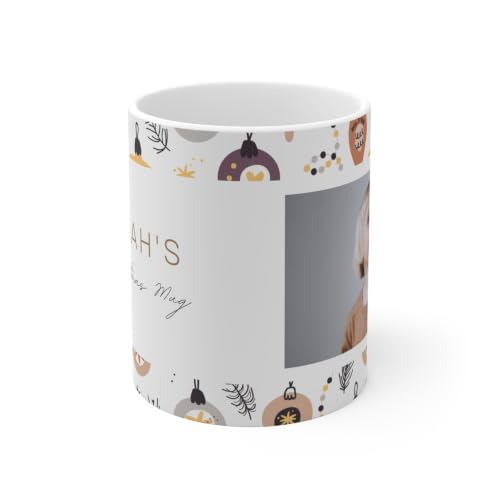 Image of BESSE Personalized Coffee Mug - Custom Photo Mug with Picture, Name & Text, 325ml (11oz) Ceramic Cup - Unique Gift for Mom, Dad, Him, Her - Diwali, Birthday, Return Gift