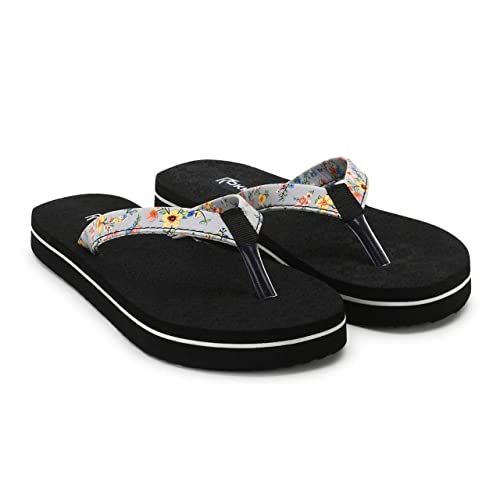 Image of ROKKS Woman's Fashionable Mid-Heel Sandals Flip-Flops Regular Wear Comfortable Slipper for Girls / Ladies(AE-Heel-031)