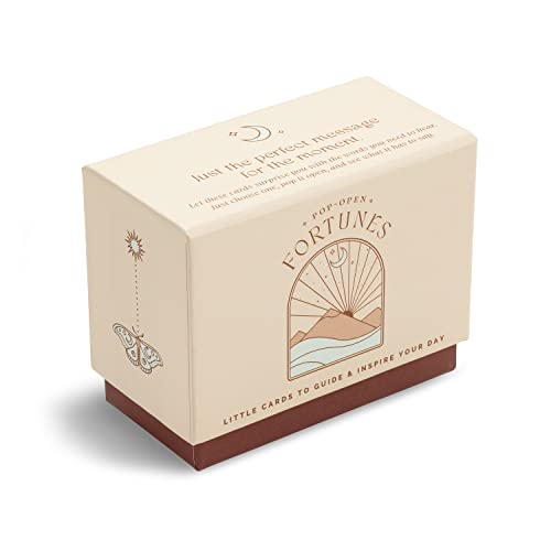Compendium Pop-Open Fortunes - 30 Pocket-Sized Fortune Cards, Each with a Different Message to Guide and Inspire Your Day
