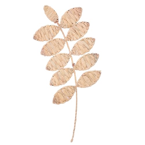 Déco murale en jacynthe de mer et feuilles de palmiers