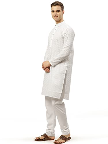 Image of Jompers Men's Embroidered Straight Kurta Pyjama Set.