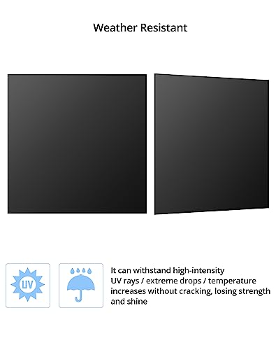 Image of QWORK Black Acrylic Sheets, 4 Pack 12 inch x 12 inch x 1 /8 inch Thick Square Panels, Cast Sheet, DIY Materials with Protective Paper for Sign, Painting, Pet Tag, Switch Panel, Display Stand