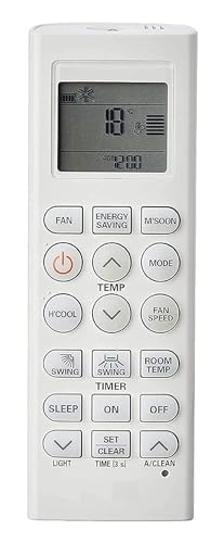 5 Years Warranty Split AC Remote Compatible for LG AC Remote 1.5 Ton AKB73975614