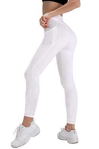 Splendorflying Women's Yoga Capri Legging Inner Pocket Non See-Through Fabric Leggings