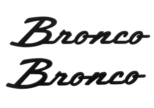 2021-2026 Ford Bronco Classic Matte Black Fender Badge Kit M-1447-BSMB