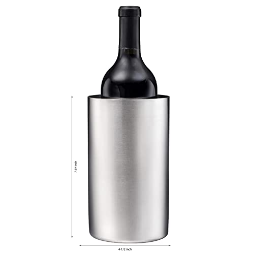 image for Tiger Chef Wine Bottle Chiller Cooler Set: Double Wall Stainless Steel