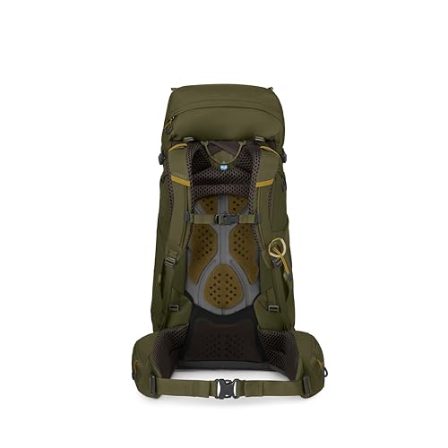 Image of Osprey Kestrel 48L Men's Backpacking Backpack, Green L-XL | hiking pack, camping gear, overnight trail pack, waterproof raincover, rain cover included, waterproof storage, dry bag