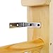 Lunanniu 86.6 Inch Wooden Swedish Ladder Stall Bars with Adjustable Pull-Up Bar Wall Mounted Fitness Equipment for Gymnastics Physical Strength Training and Home Exercise