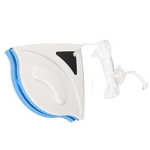 YOUTHINK Double Sided Window Cleaner Magnetic Glass Wiper with ABS Plastic Shell Rubber for Home High Rise Windows Fish Tank Mirror Car Cleaning Tool (Blue)