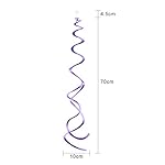 Easy Hang Spiral Ceiling Decorations - 12 Pack with Hooks, 74cm PVC Swirls for Instant Birthday, Wedding & Party Decor, Tool-Free Setup - Image 4