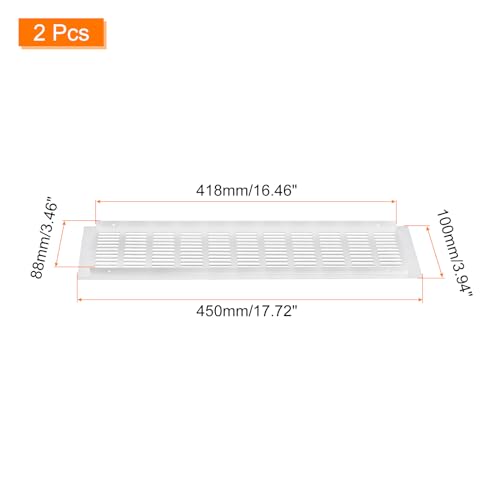 Grille d'aération en aluminium argenté pour rafraîchir l'armoire du dressing - 3