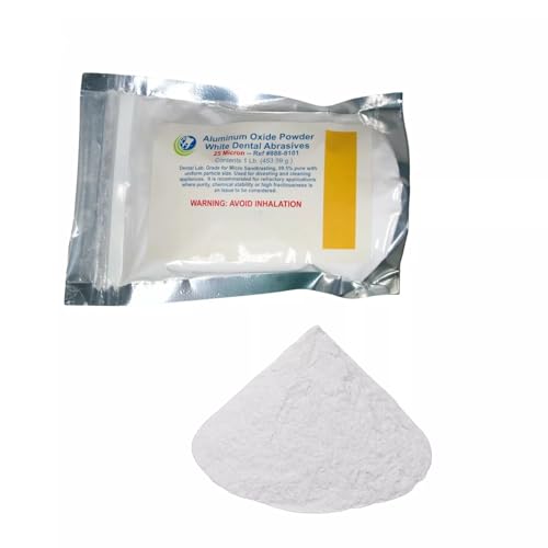 1LB.White Aluminum Oxide - Used in Dental Lab, Arts and Crafts, Sandblasting, Texturing, Polsihing -1LB Per Bag - 25 Microns - 99.5% Pure