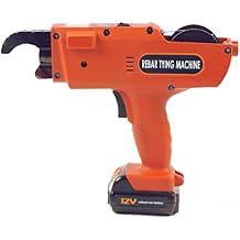 Automatic Rebar Tying Machine, 8-34mm Electric Rebar Bender, Rechargeable Handheld Steel Bar Rod Tying Binding Tool, Strapping Machine with 2 Batteries