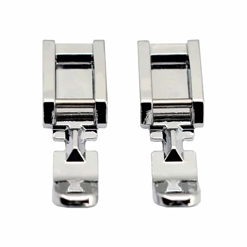 2 pies prensatelas para cremalleras para máquina de coser miniatura 2