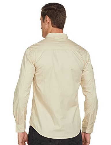 Image of Spykar Men's Solid Slim Fit Shirt