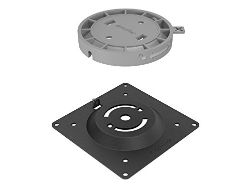 Dataflex Viewgo Interior - Soporte (Interior, Soporte pasivo, Negro, Gris, Almohadilla adhesiva, Screw mount, 135 mm, 125 mm)