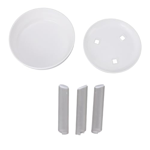 Gavigain Elevated Pet Bowl Stand, Adjustable Height, Non Slip Base, Whisker Friendly Shallow Bowls, Anti Reflux Design for Dogs and Cats